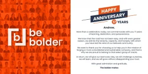 17 Anniversary 2023 - be bolder