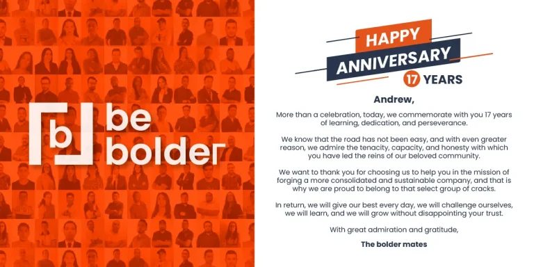 17 Anniversary 2023 - be bolder